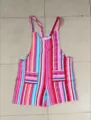 Women Summer Casual Striped Romper Overlays Fashion Beach Shorts Jumpsuit Outfit Apparel - 3XL / Set / Rainbow Stripes