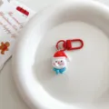 Cute Christmas snowman keyring pendant bag charm holiday gift accessory for daily use. - Snowman