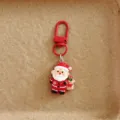 Cute cartoon Santa Claus keychain detail shot, perfect bag pendant and holiday gift decoration. - Santa Claus