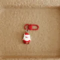 Cute Christmas Santa keychain pendant, festive bag charm ornament, perfect holiday gift. - Santa Claus
