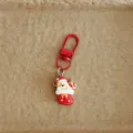 Cute Christmas cartoon keychain bag charm holiday gift pendant for students and women. - Dog