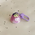 Cute purple simulation cake dessert keychain charm lovely bag accessory detail view - Fruit Cake - Purple