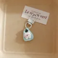 Cute Westie puppy keychain cute bag pendant cartoon ornament student backpack accessory gift - Westie Dog - Bag