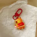 Red Capybara keychain cute cartoon backpack pendant New Year gift accessory for besties - New Year Capybara - Zai