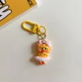 Joli porte-clés canard de dessin animé avec jupe de ballet et couronne pour cadeau. - Style Couronne