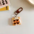 Porte-clés capybara pain toast créatif joli pendentif animal accessoire sac à dos cadeau - Style Lunettes de Soleil / 1 Pièce/Paquet