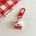 Christmas cute bear keychain pendant decorative bag accessory gift for friends and kids - Bear with Scarf Style