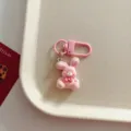 Bellissimo portachiavi con coniglietto rosa cartone animato borsa ciondolo regalo - Coniglietto