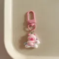 Pink cute cartoon keychain bag charm, stylish metal lobster clasp, lovely accessory gift. - Unicorn Style / 1 Piece