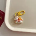 Cute cartoon horse keychain with coin bag charm creative accessory for daily use and gifts - Yellow Hook Style / Pony With Coin