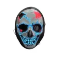 Halloween LED glowing skull mask party masquerade costume accessory for spooky night events. - Skull