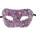 Masque de bal masqué en strass scintillants pour fête Halloween carnaval spectacle costume. - Violet
