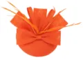 Oranje fascinator hoed met netstrik en veren voor dames feest bruiloft cocktail 1 stuk - Oranje