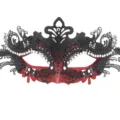 Black Red Masquerade Mask Rhinestone Butterfly Venetian Party Mask for Women Halloween - Butterfly Design / Red
