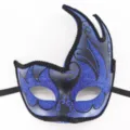 Blauw zwart glitter masquerade masker feest oogmasker voor Halloween carnaval cosplay kostuum - Blauw Zwaan Stijl
