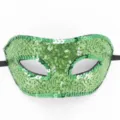 Grüne Pailletten Maskerade Augenmaske für Party, Halloween Kostüm Karneval Requisiten. - Spitze Paillette Grün