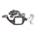 Vintage silver roaring tiger metal brooch pin retro lapel badge animal clothing accessory - Leaping Tiger Brooch (xz4491B)