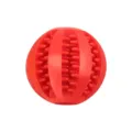 Red rubber dog chew ball with spikes for pet teeth cleaning, durable interactive toy. - Small Ball 5cm, Red