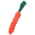 Jouet à mâcher pour chien en corde de coton en forme de carotte durable pour soins dentaires chiot - Carotte