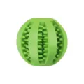Green pet dog chew toy ball, durable rubber interactive cleaning toy for puppies and small dogs. - Small Ball 5cm, Green