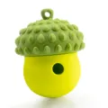 Jouet pour chien en silicone forme de gland distributeur de friandises interactif vert jaune. - Comme Illustré / Vert