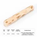 Coffee wood dog chew toy M size natural wood molar stick for puppy teething and dental care. - M-Medium Small Dog