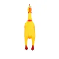 Squeaky rubber chicken dog toy funny pet chew toy yellow screaming chicken pet supply - Small Shrilling Chicken