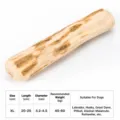 Natural Coffee Wood Dog Chew Toy XL Size for Large Dogs Teeth Cleaning Log Stick Pet Supply - XL-Large Dog