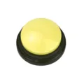 Yellow top buzzer dog training button interactive pet toy clean white background SKU - Recording Style / Yellow
