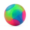 Colorful flashing TPR dog toy ball, textured bouncy ball for small pets training and play. - 5.5cm Matte Rainbow Patchwork Ball