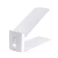 Adjustable double layer shoe rack space saving plastic shoe slot organizer for home entryway. - White