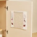 Velcro mesh storage bag cabinet door organizer wall mounted small size 25x30cm pocket - S