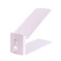 Pink adjustable double layer shoe rack, plastic space saving shoe organizer slot holder. - Pink