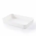 White plastic desktop storage box large wide rectangular organizer tray for home office. - White Wide Box - Large