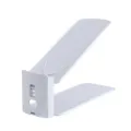 Plastic adjustable shoe rack double decker space saving organizer white storage holder - Gray