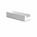 Large white Japanese stackable drawer organizer box for home desktop small items storage. - L