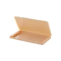 Portable plastic mask storage box rectangular container for daily use and travel storage. - Nordic Pink