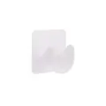 Supporto adesivo bianco per asta per tende gancio di fissaggio per asta doccia a parete - Un paio / Bianco