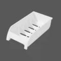 Kitchen dish drainer rack white plastic tableware organizer storage basket 14x25.5x7cm - Horizontal Bowl Racks / 25.5x14x7cm