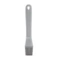 Grey silicone basting brush, food-grade oil brush for baking, BBQ, and cooking tasks. - Gray