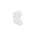 White plastic wall-mounted razor holder, punch-free bathroom electric shaver storage rack. - Electric Model