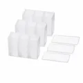 Aan de muur gemonteerde kleine items verdeelde opbergdoos organizer 3 stuks set - 3 Stuks/Verpakking / Transparant