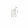 Clear 3-grid plastic storage box, compact desktop organizer for cosmetics and fridge side use. - Transparent Universal Inner Box 3-Grids