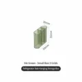 Dark green transparent plastic 3-grid refrigerator side hanging storage box organizer - Dark Green Universal Inner Box for Large/Small - 3 Grids