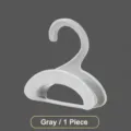 Plastic handbag hook for closet organizer, multi-purpose bag hanger for straps and bags. - New Style with Crossbar / Gray