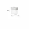 Clear plastic sealed food storage canister 400ml kitchen pantry dry food organizer box - 400ml