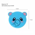 Blue cartoon elephant quilt fastener, safe PP material, easy installation, 3.3x1.5cm. - Blue Elephant / 6 Pieces Pack / Blue