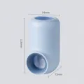 Automatic toothpaste dispenser toothbrush holder wall mounted blue color variant new - Blue