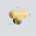 T-shaped glass mirror cleaning sponge wiper, 76x36x59mm yellow cleaning tool for bathroom - Yellow