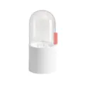 Nordic transparent cosmetic storage box with pearls, dustproof makeup brush holder organizer. - Pearl White
